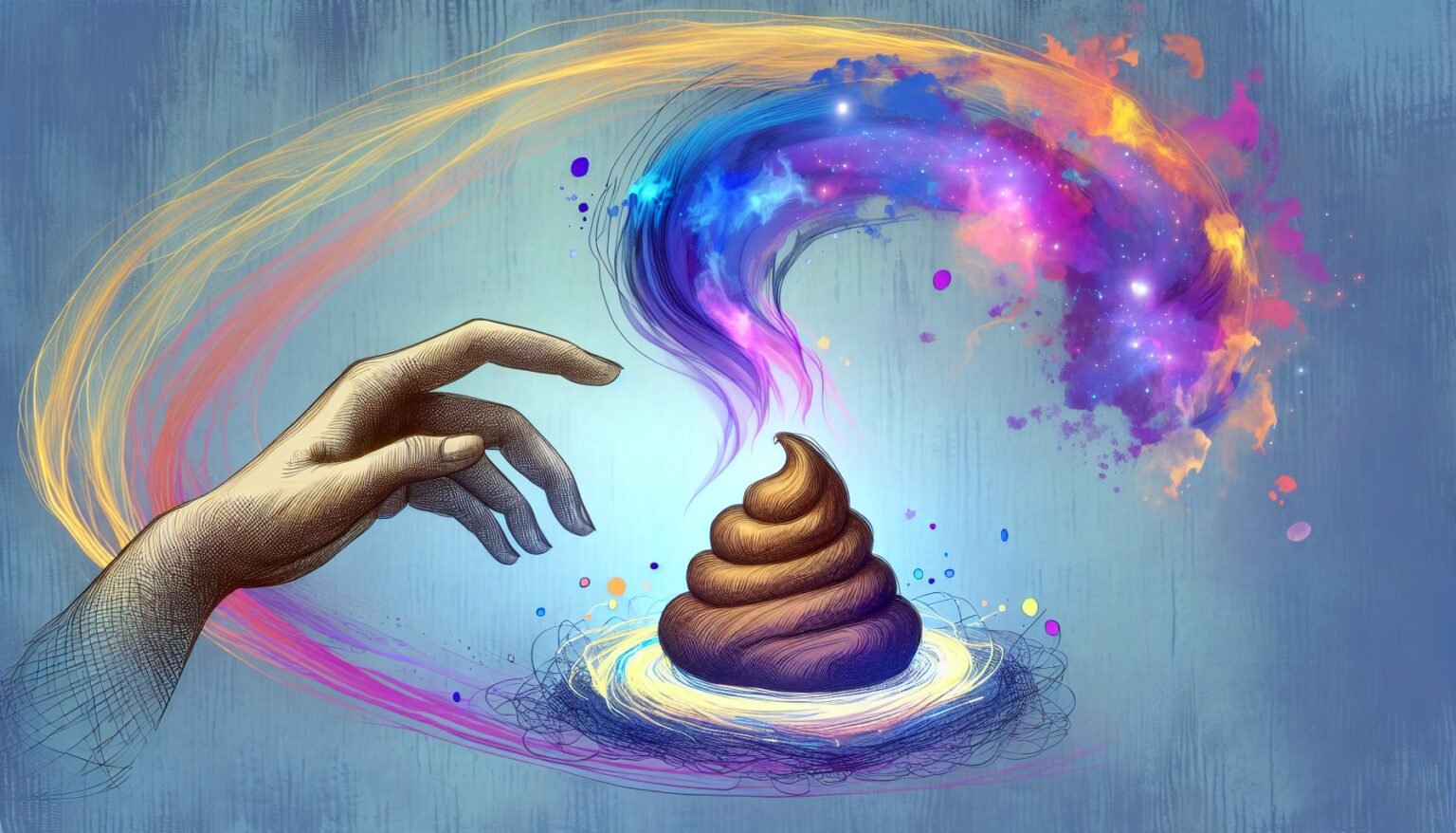 Touching feces spiritual meaning