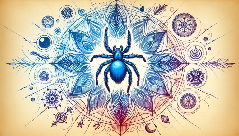 Spiritual meaning of blue spider