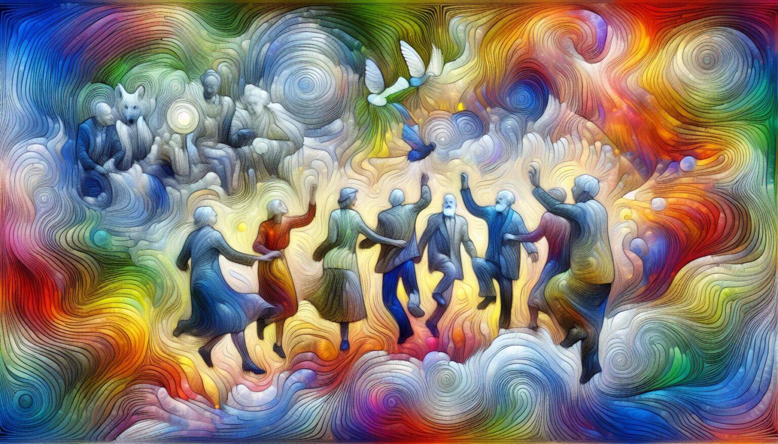 Dream Party: Old Friends Dance and Play Dress-Up