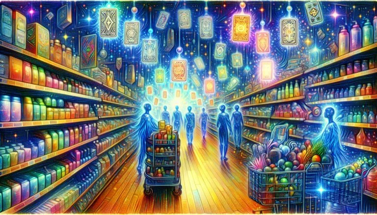 Dream of a Supermarket with Robots and Magic Cards