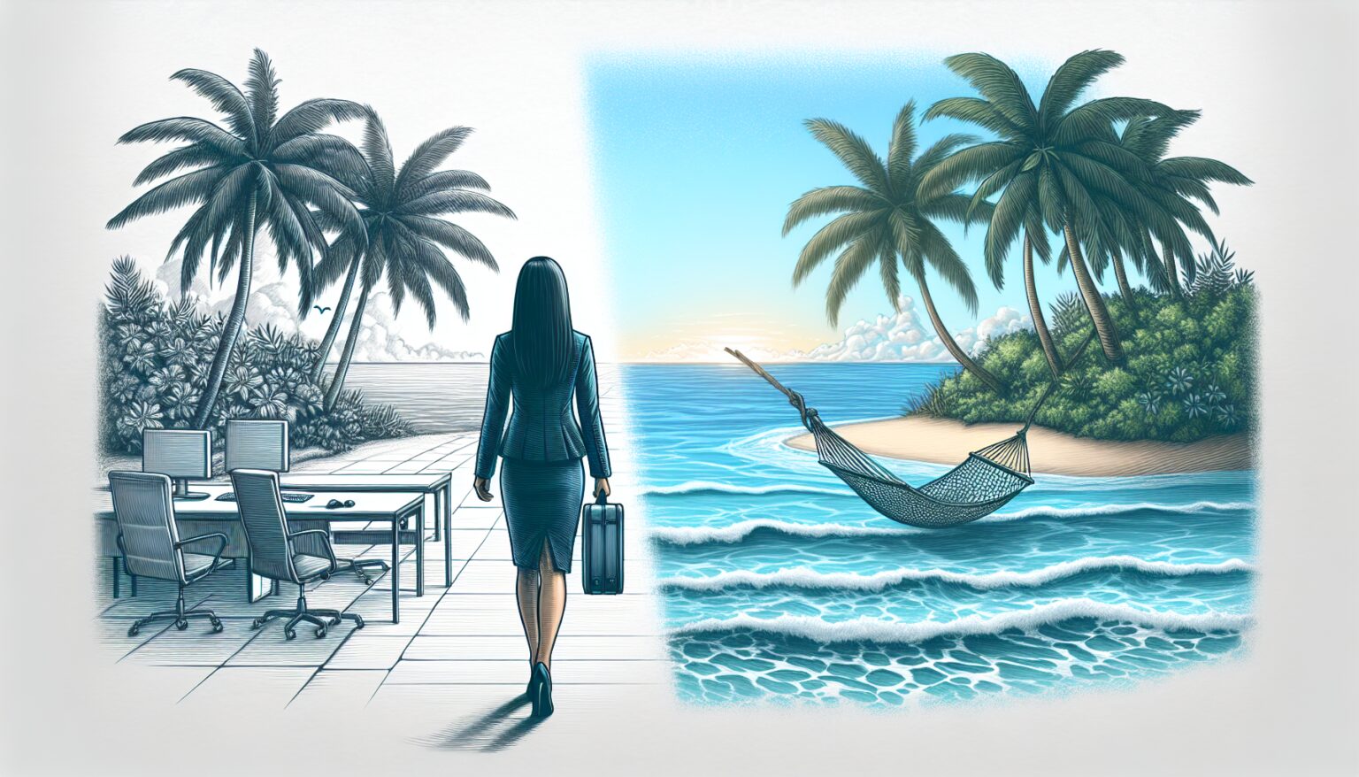 Dreaming of Leaving Work for a Peaceful Island Nap