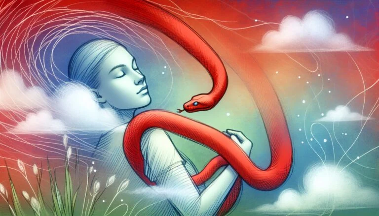 Holding a Red Snake Peacefully in a Dream: What it Means