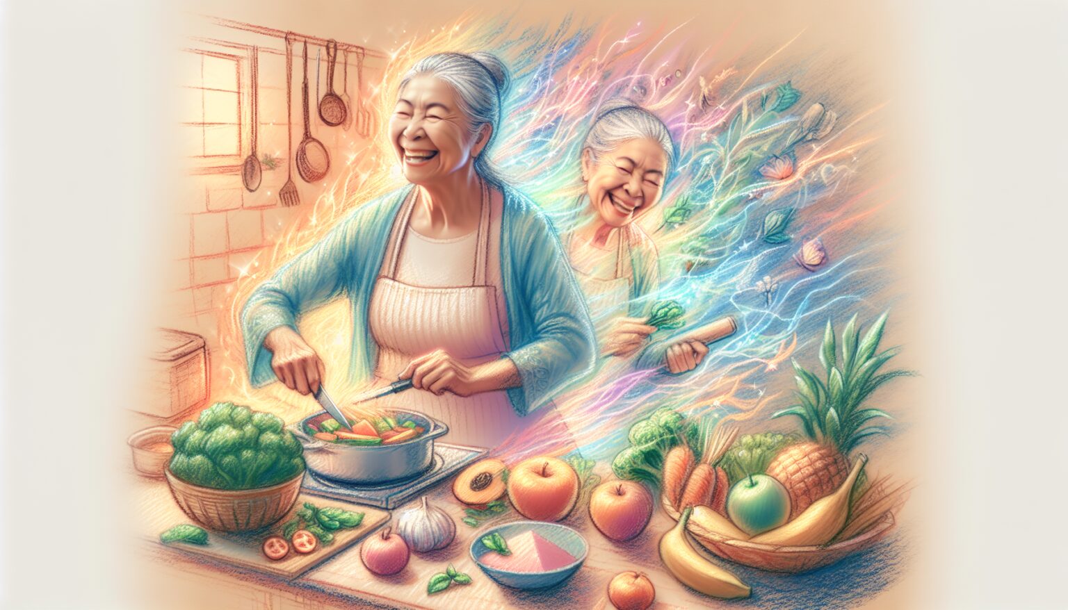 "Dreaming of a Young, Healthy Grandma Cooking"