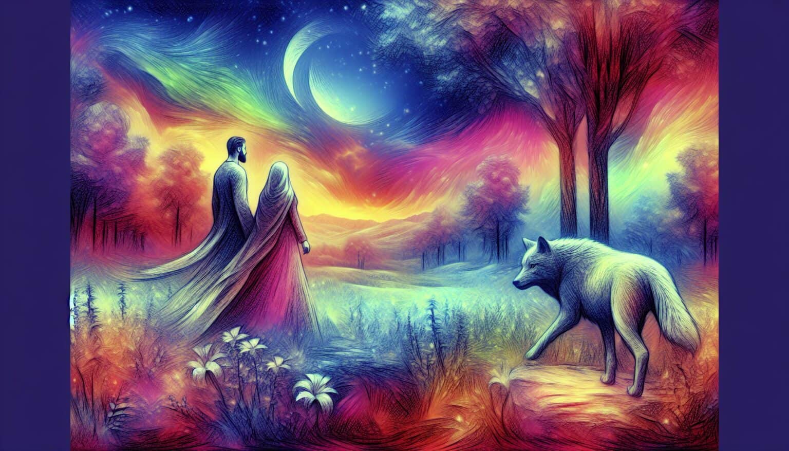 Dream of Love Interrupted by a Wild, Hungry Wolf