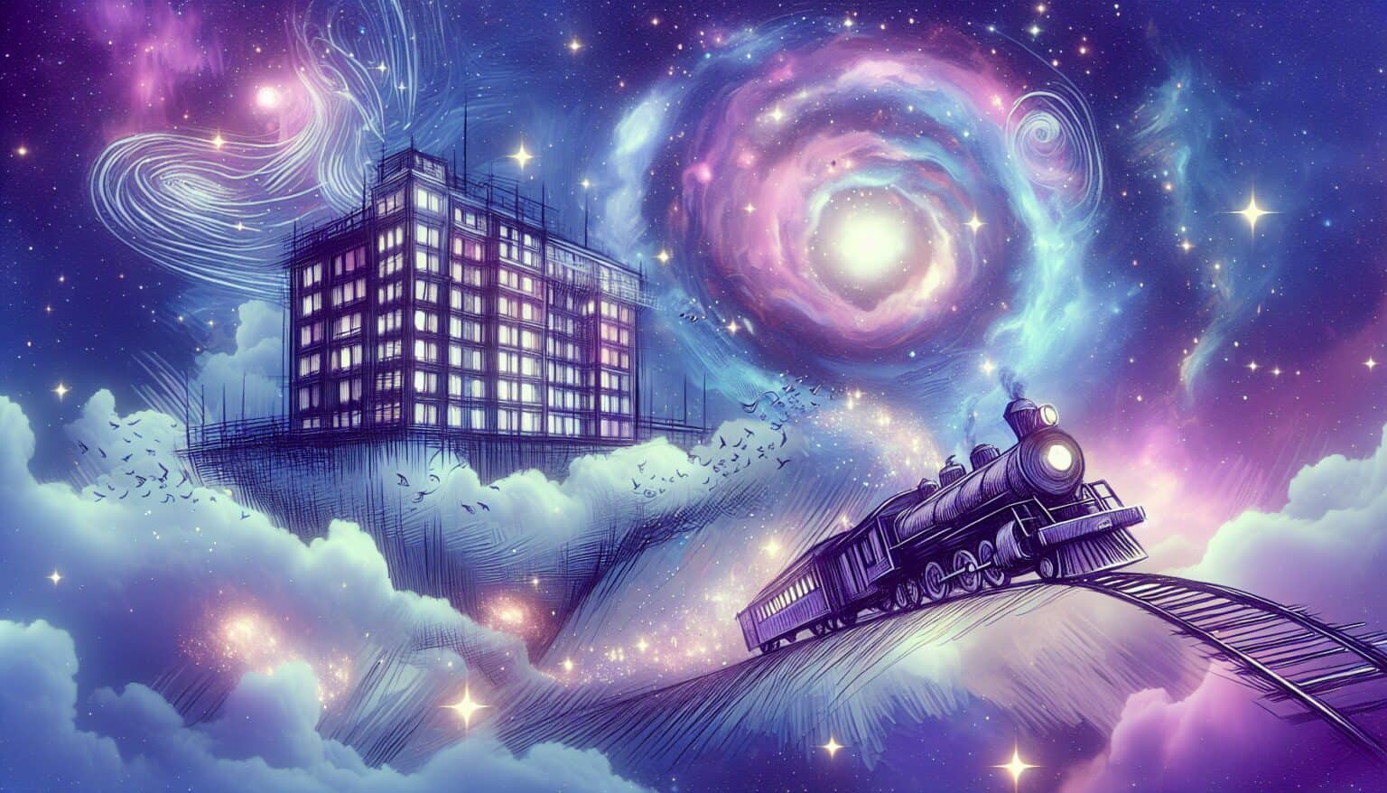Dream: A Cosmic Hotel and a Ghostly Train Adventure