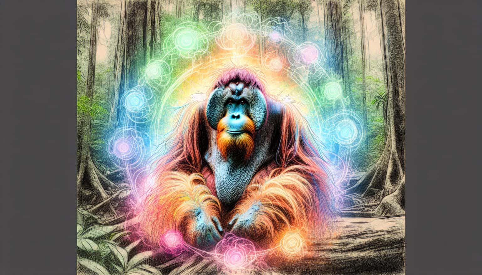 Bornean Orang-utan spirit animal Bornean Orang-utan spirit animal