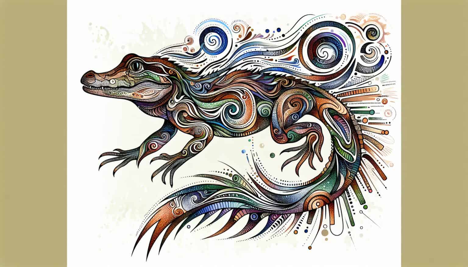 Caiman lizard spirit animal