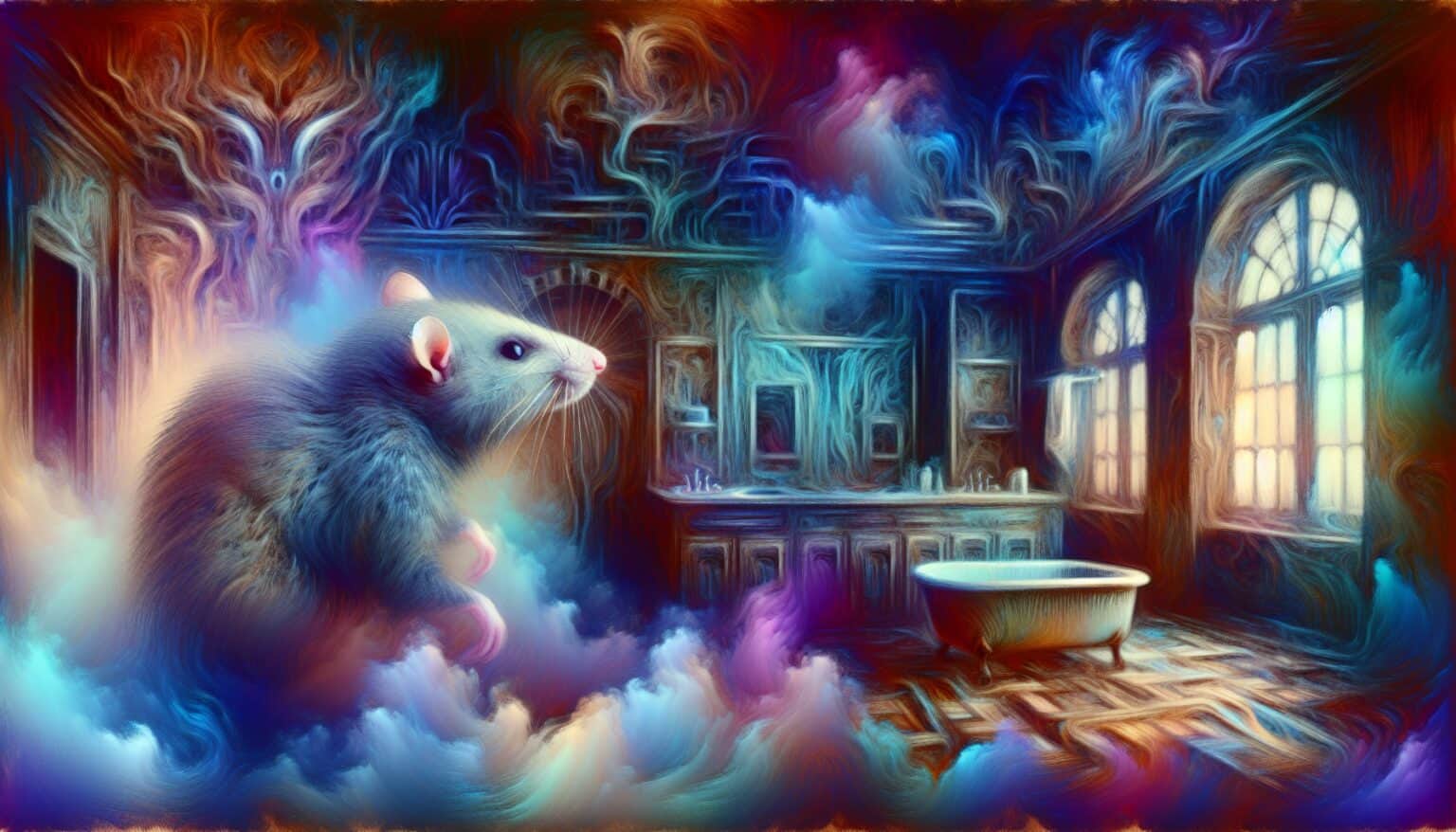 Dream: Rat Turns into Possum in Spooky Bathroom