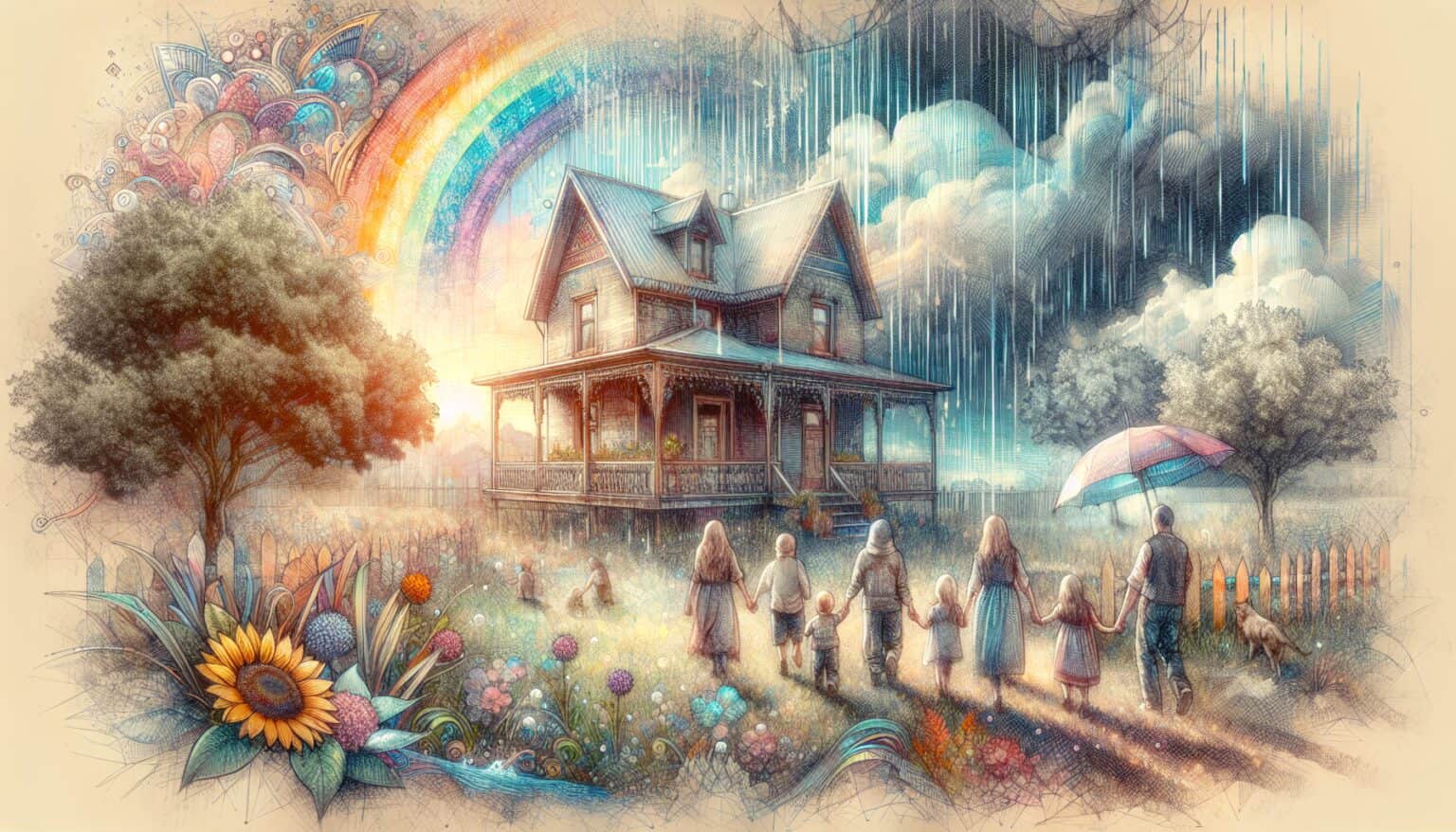 Dreaming of Rain and Family in My Old Home Dreaming of Rain and Family in My Old Home