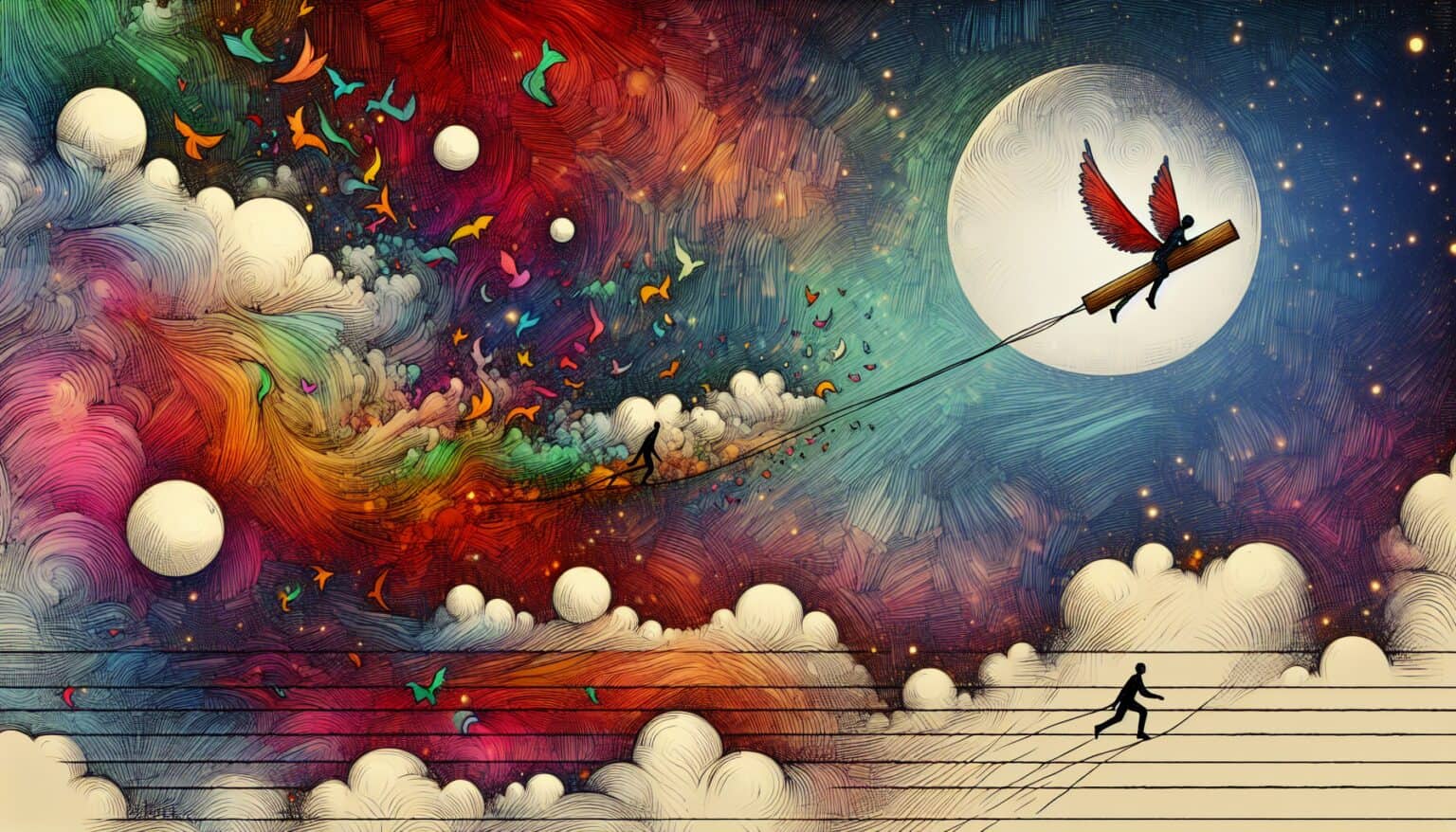 Flying High on a Tiny Wood Piece: A Dream of Fear and Fate