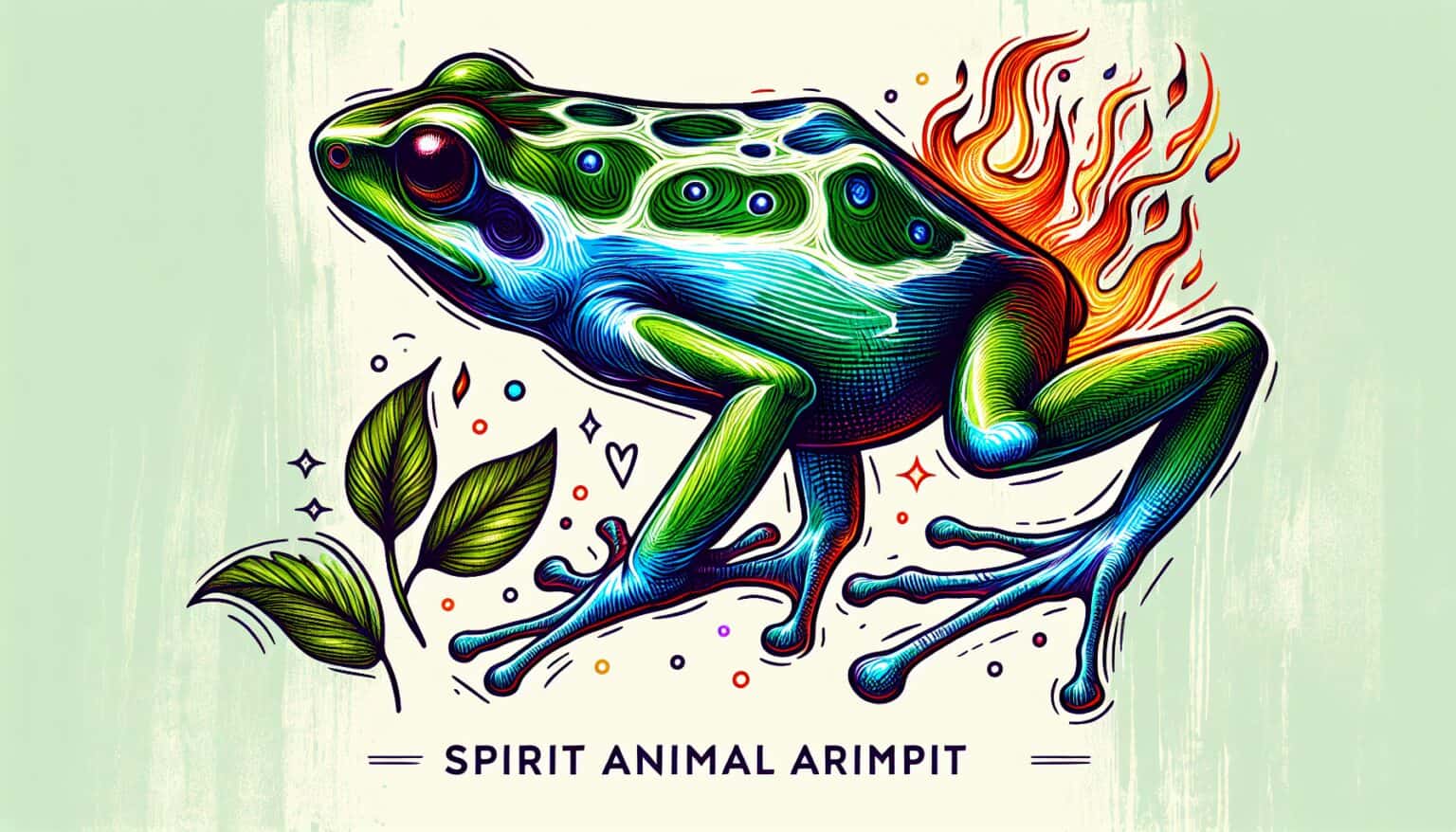 Green poison dart frog spirit animal