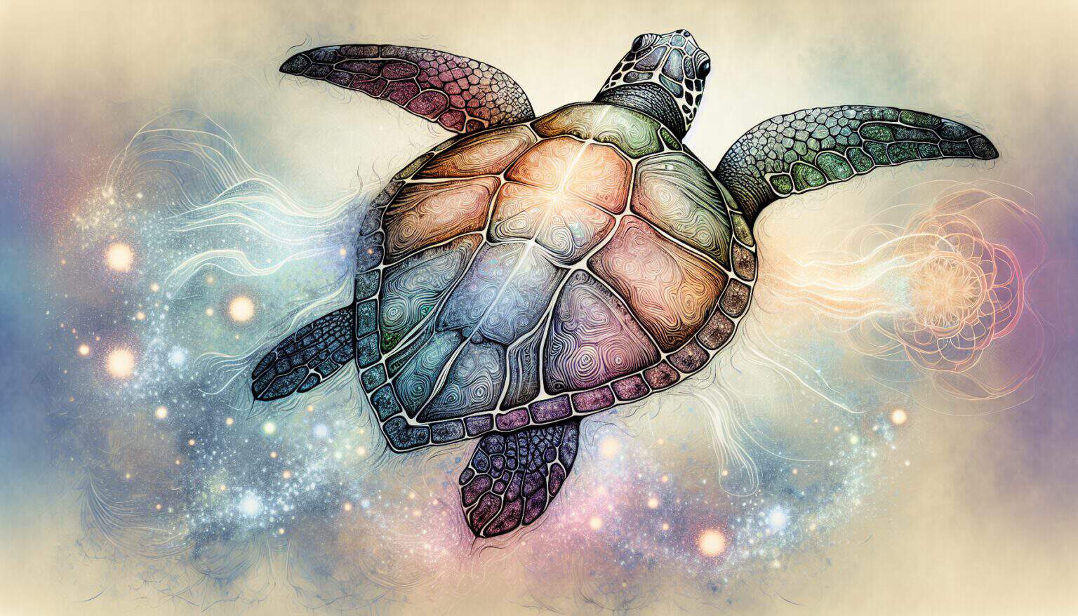 Leatherback sea turtle spirit animal