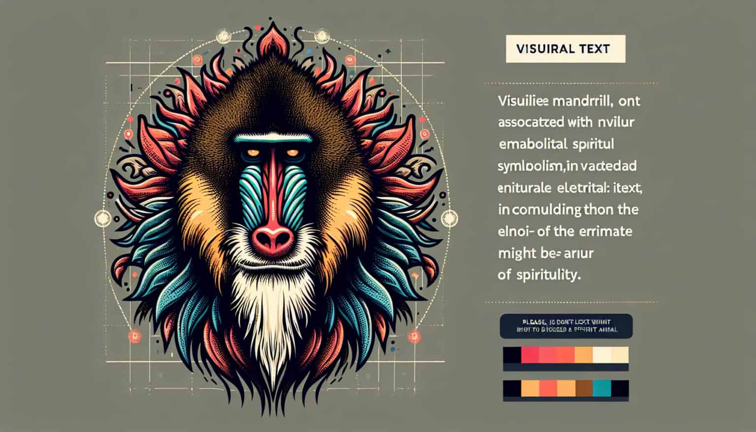 Mandrill spirit animal Mandrill spirit animal