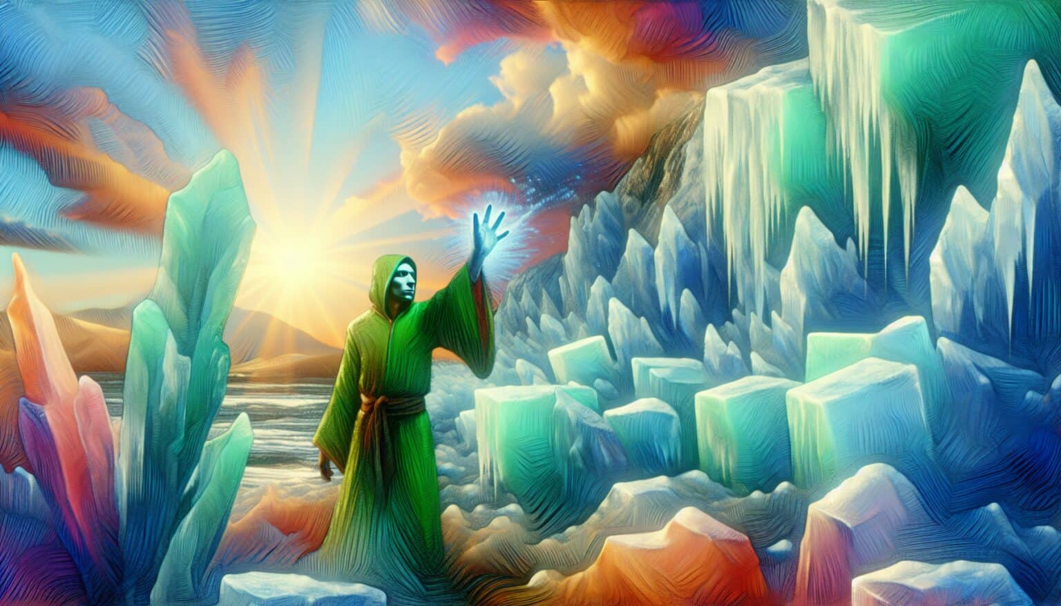 Dream Adventure: Using Heat Fields to Melt Ice and the Man in Green Calls for Peace