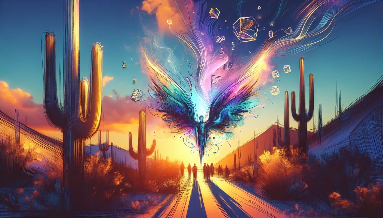 Dreaming of Art Flying to a Sacred Meeting in Arizona