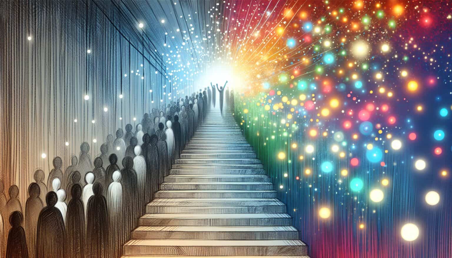 Exploring a Dream: From Sad Stairs to Joyful Party