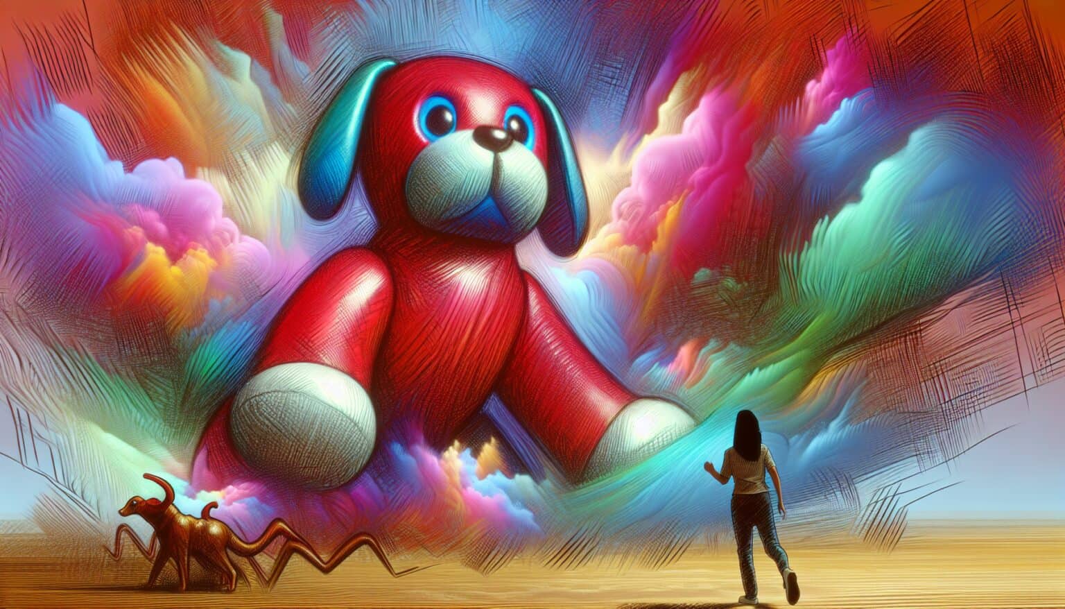 Giant Toy Dog in My Dream Makes Me Feel Scared and Amazed