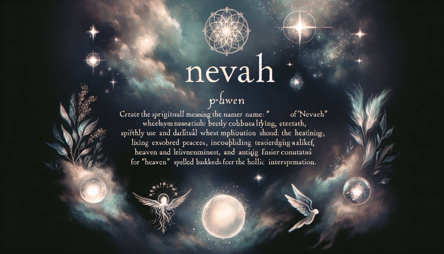 Nevaeh spiritual meaning of the name Nevaeh spiritual meaning of the name