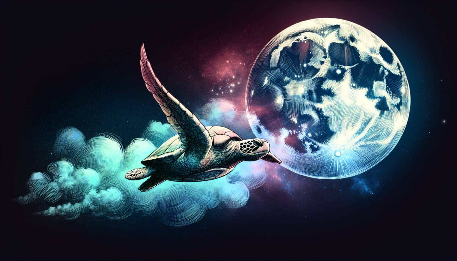 Understanding the Big Moon and the Flying Turtle in Your Dream